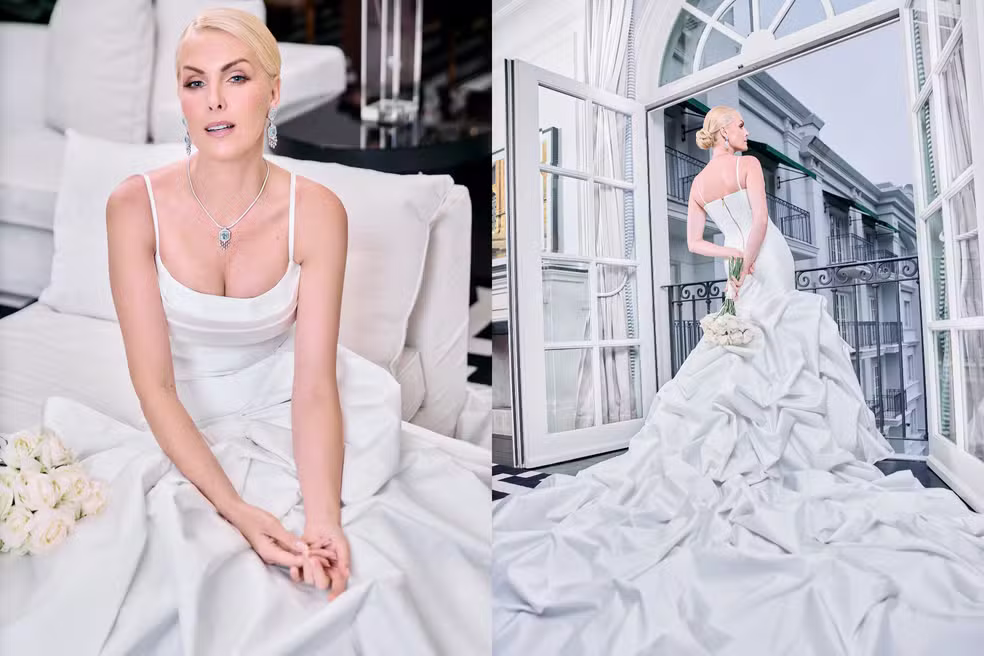 Ana Hickmann e Edu Guedes em momento a dois durante a celebração do casamento em Araras